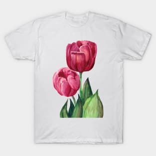 Pink Tulips T-Shirt